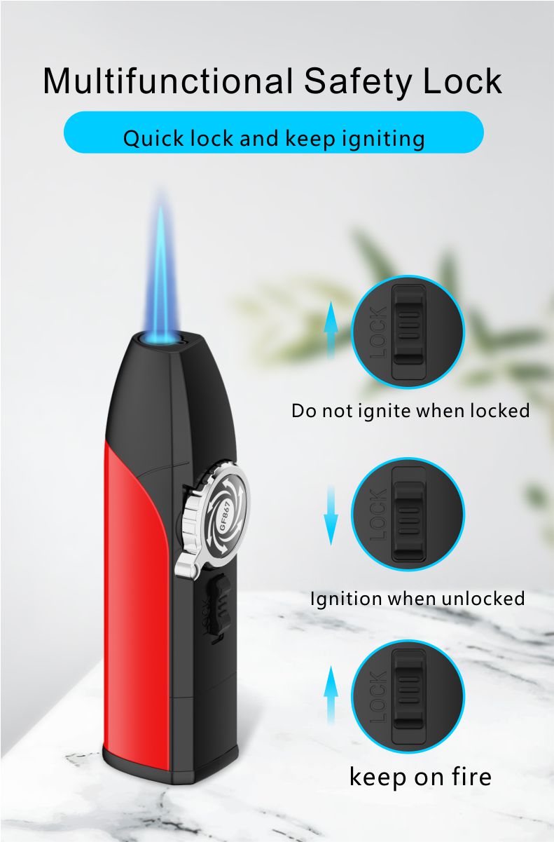 GF-867 Cigar Smoking Small torch lighter – jiang Zhentanzhe Intelligent  Electronics Co., Ltd